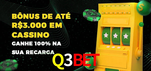 Q3BET melhor bônus de depósito